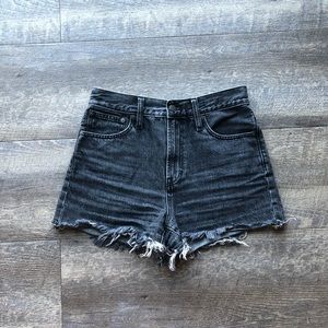 Madewell The Perfect Jean Short in faded black